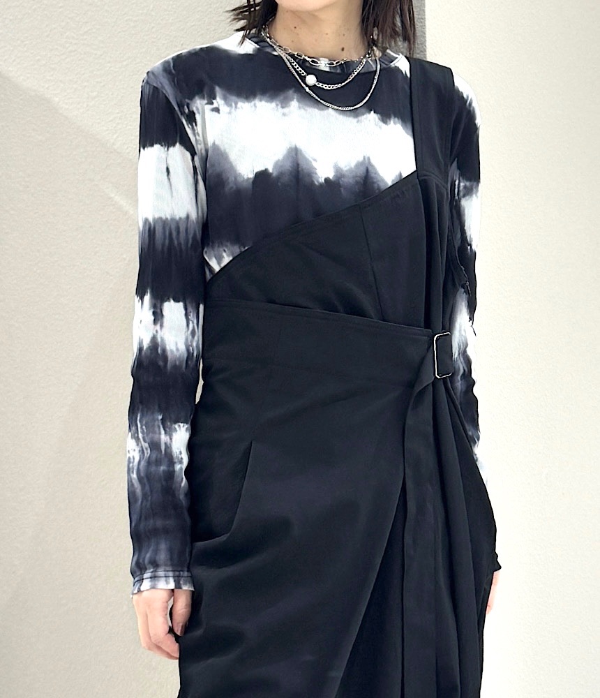 タイダイプリントカットソー