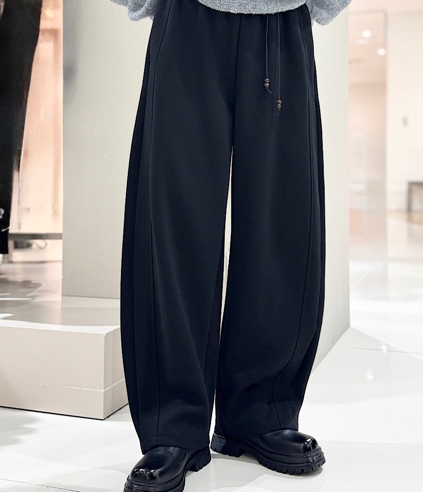 スカーフベルト付きカーブパンツ