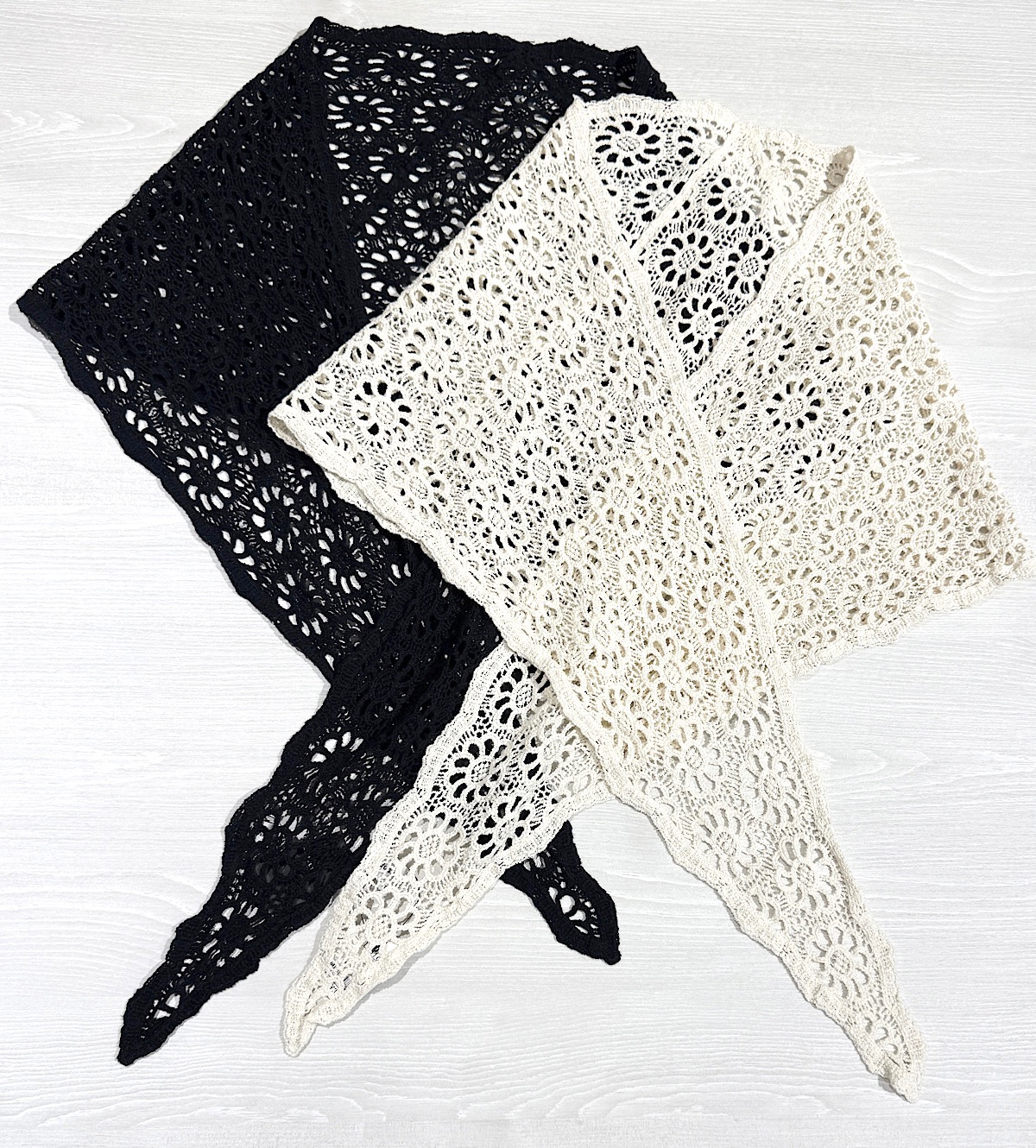 クロシェ３角ショール