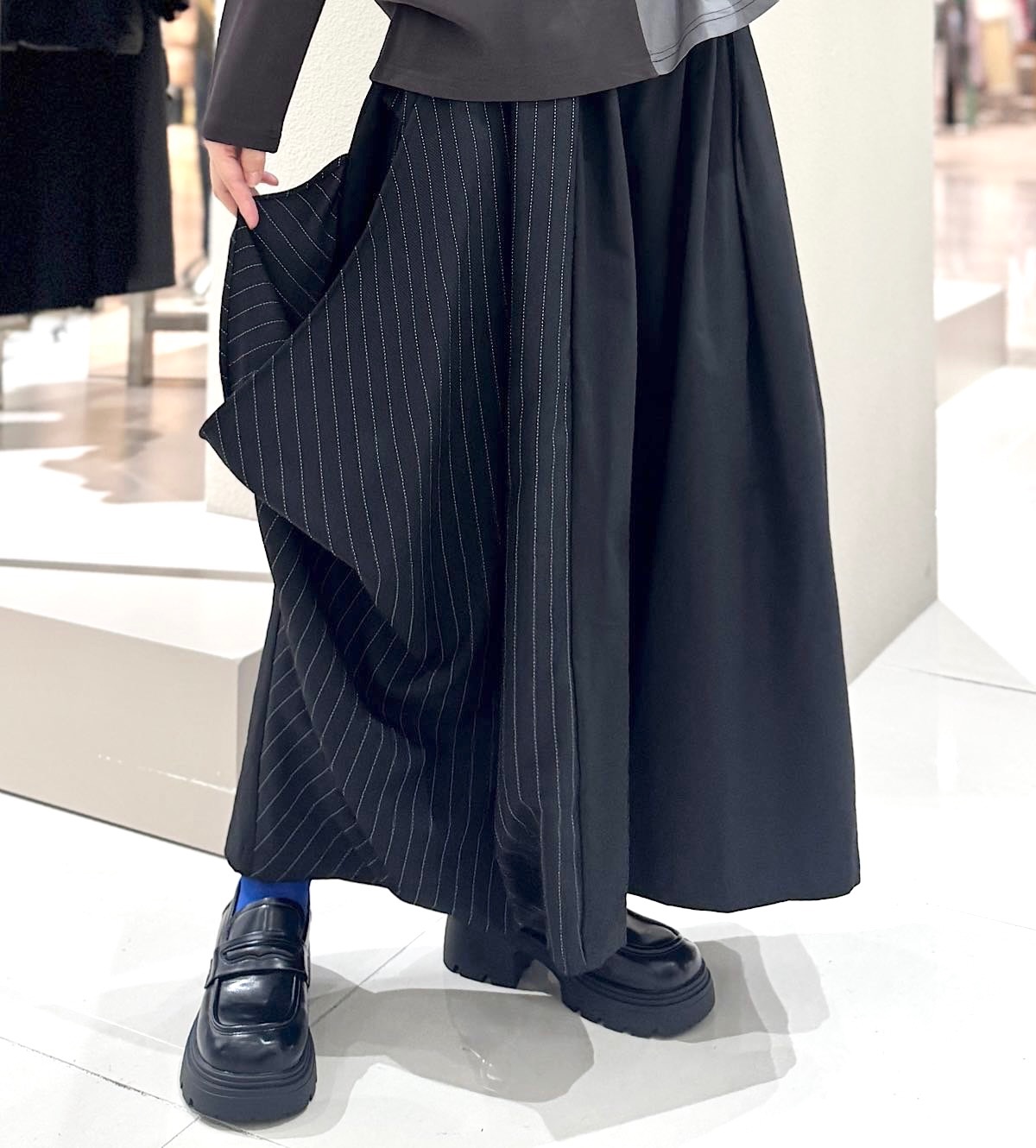 ドレープアシメワイドパンツ