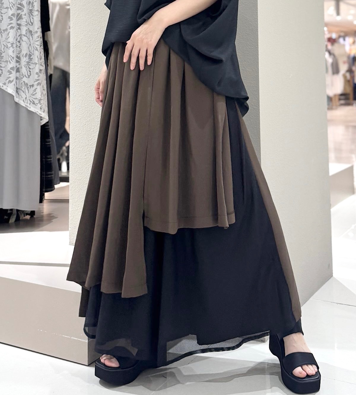 メッシュレイヤードパンツ