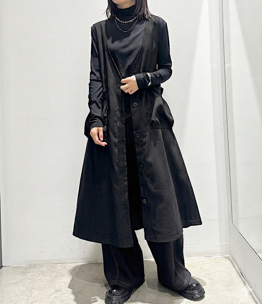 ビッグポケットノースリーブワンピース