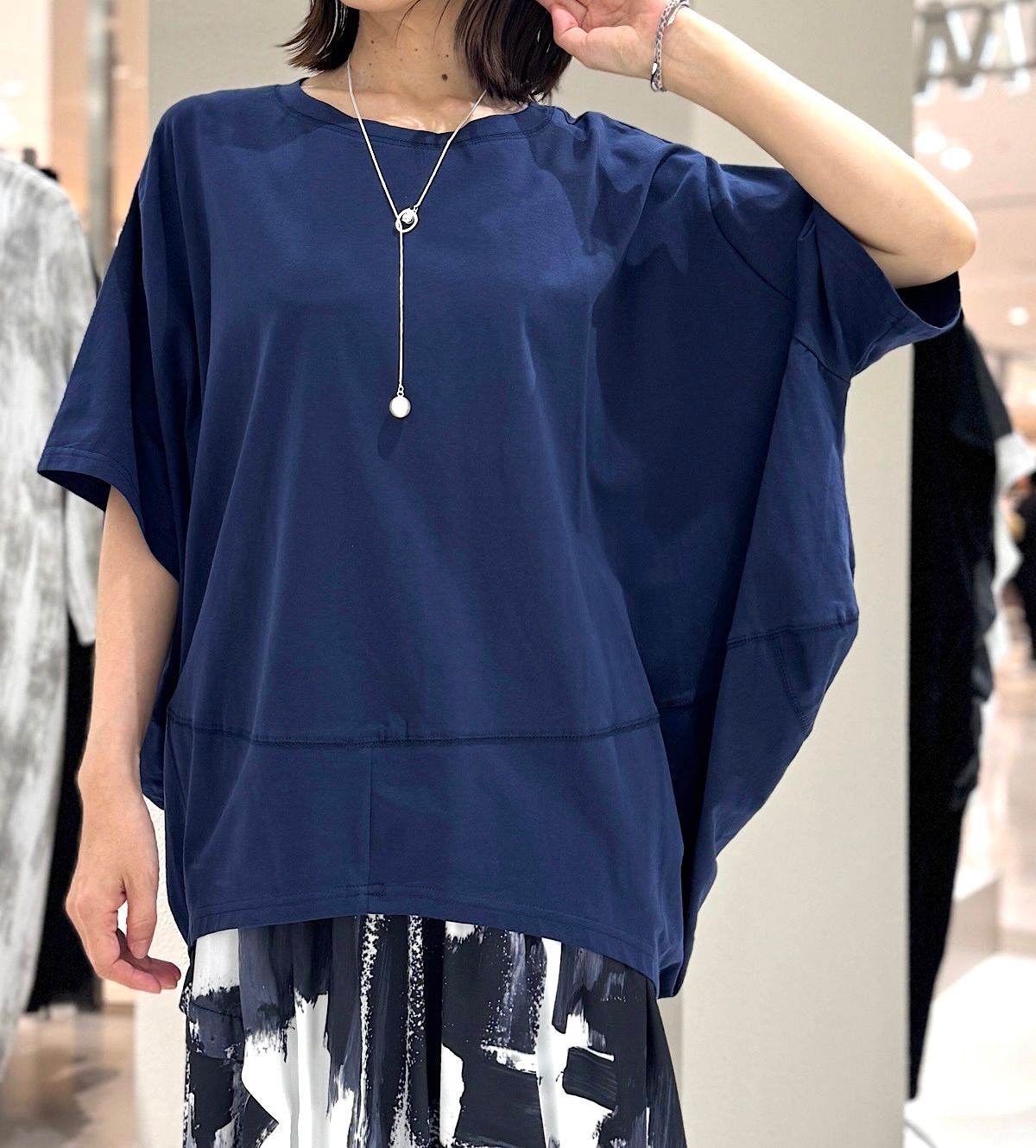 ドルマン半袖カットソー