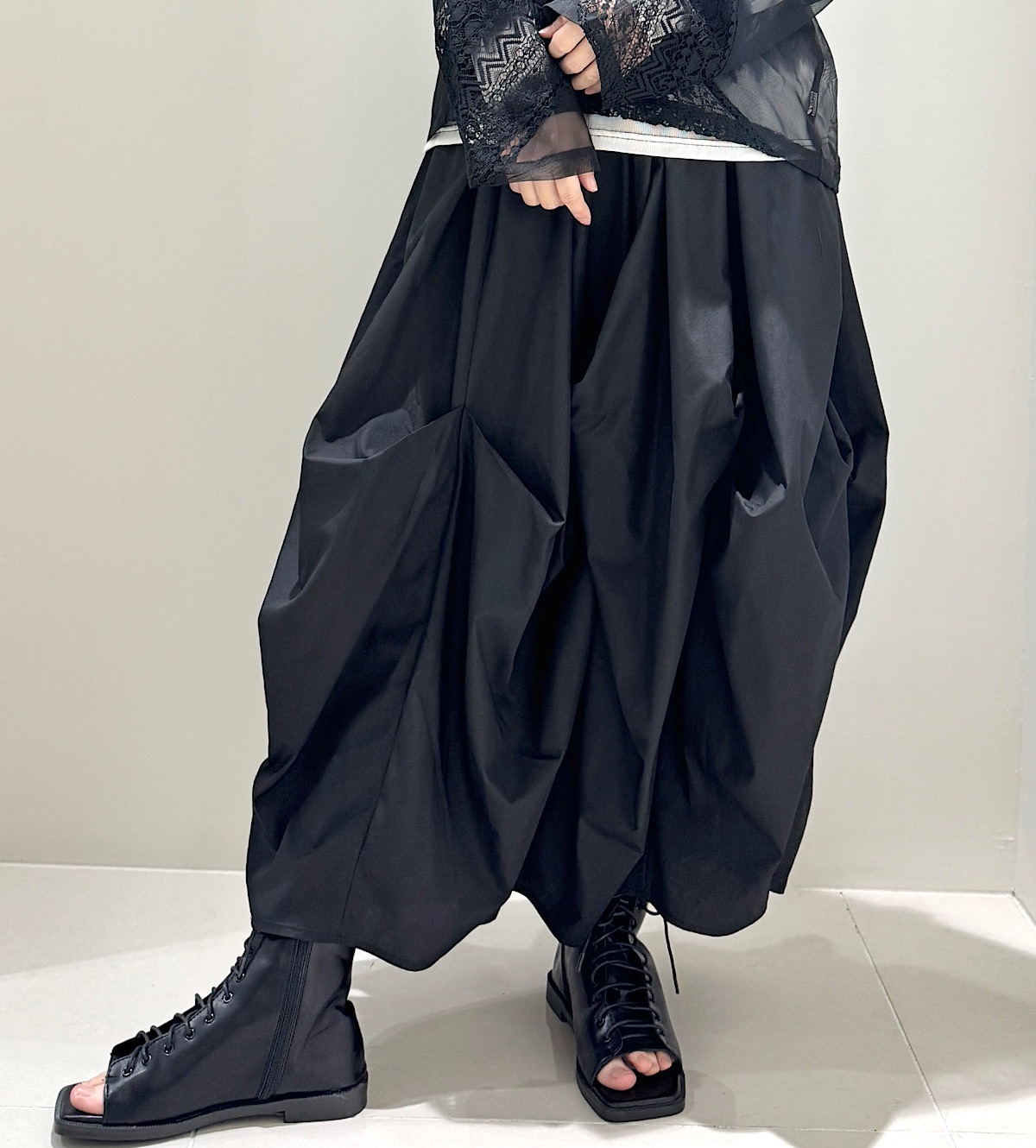 【予約商品】タックバルーンスカート