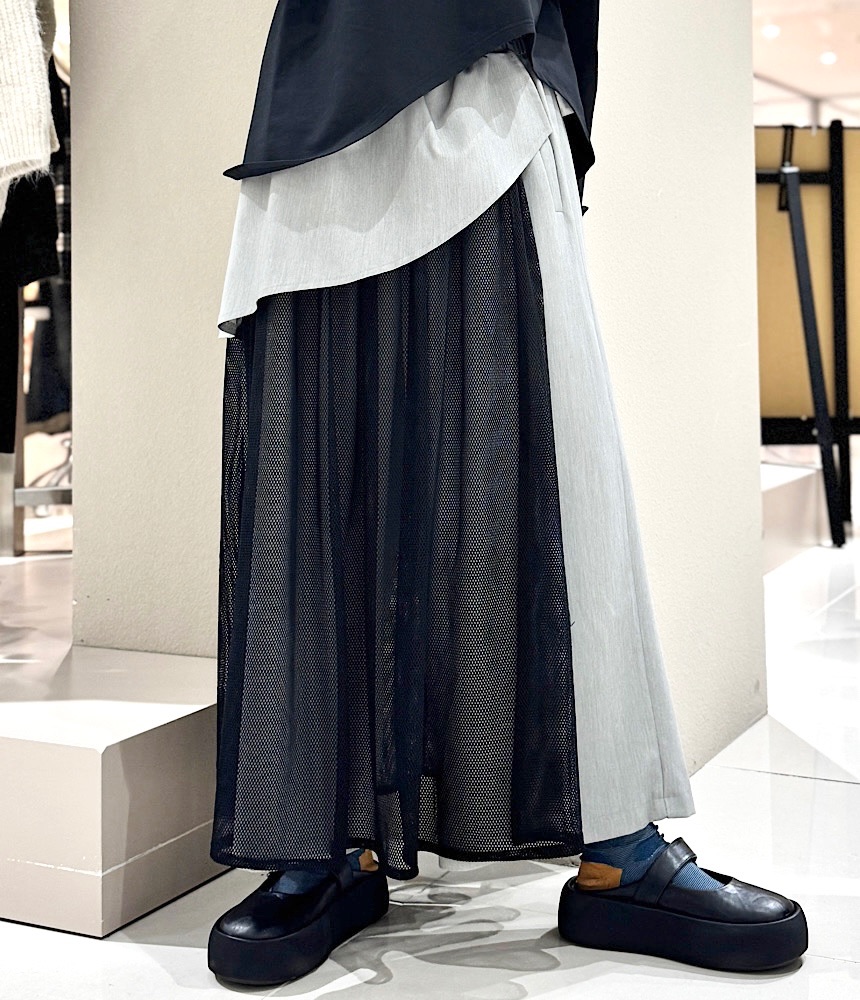 メッシュレイヤードパンツ