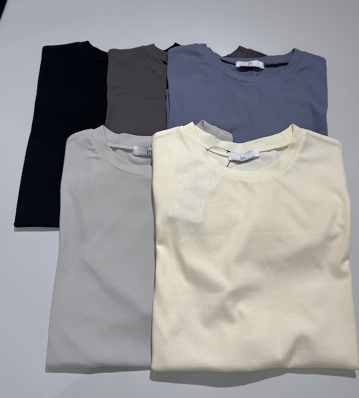 レーヨンクルーネックインナー