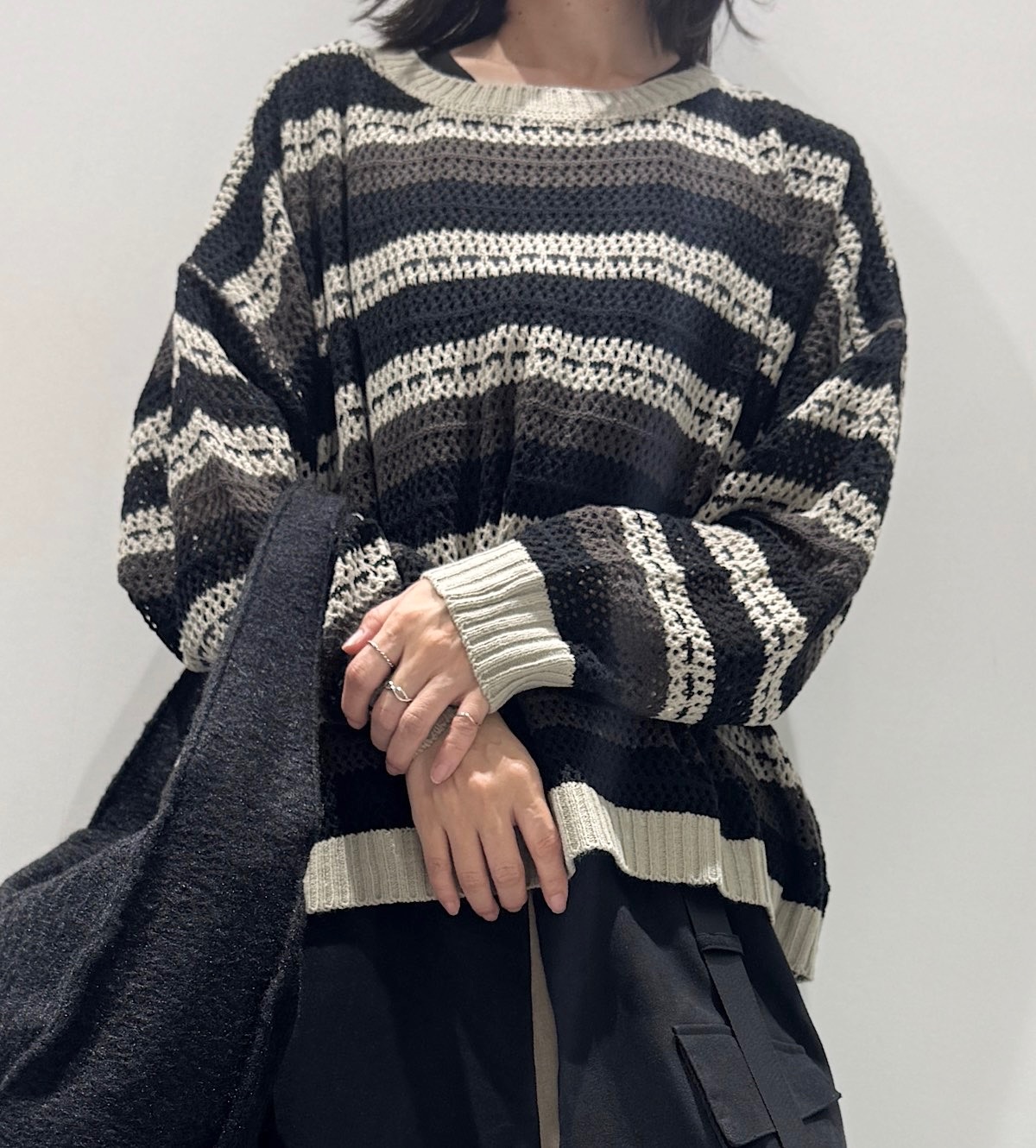 マルチボーダーニット