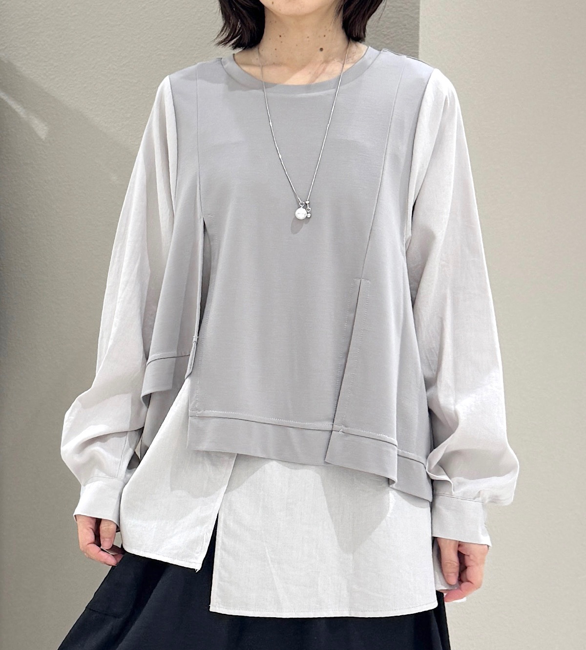 シャツドッキングカットソー