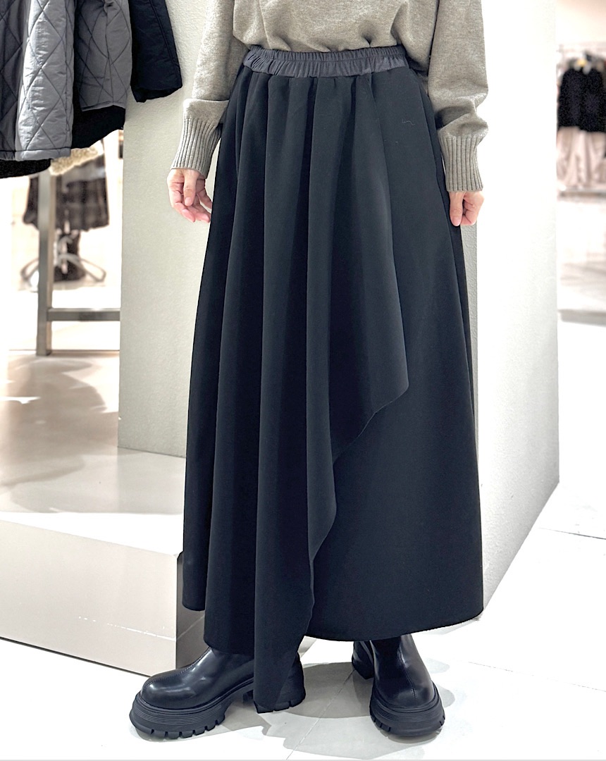 前身切り替えデザインスカート