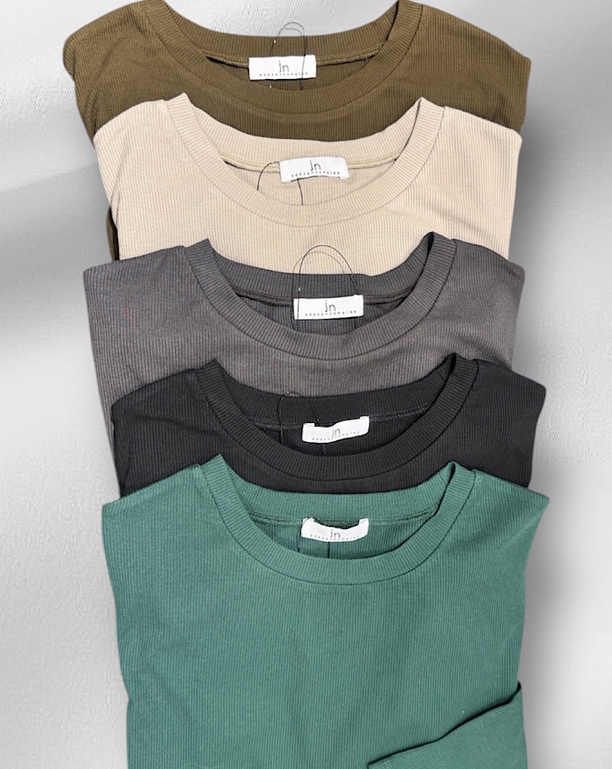 レーヨンクルーネックインナー