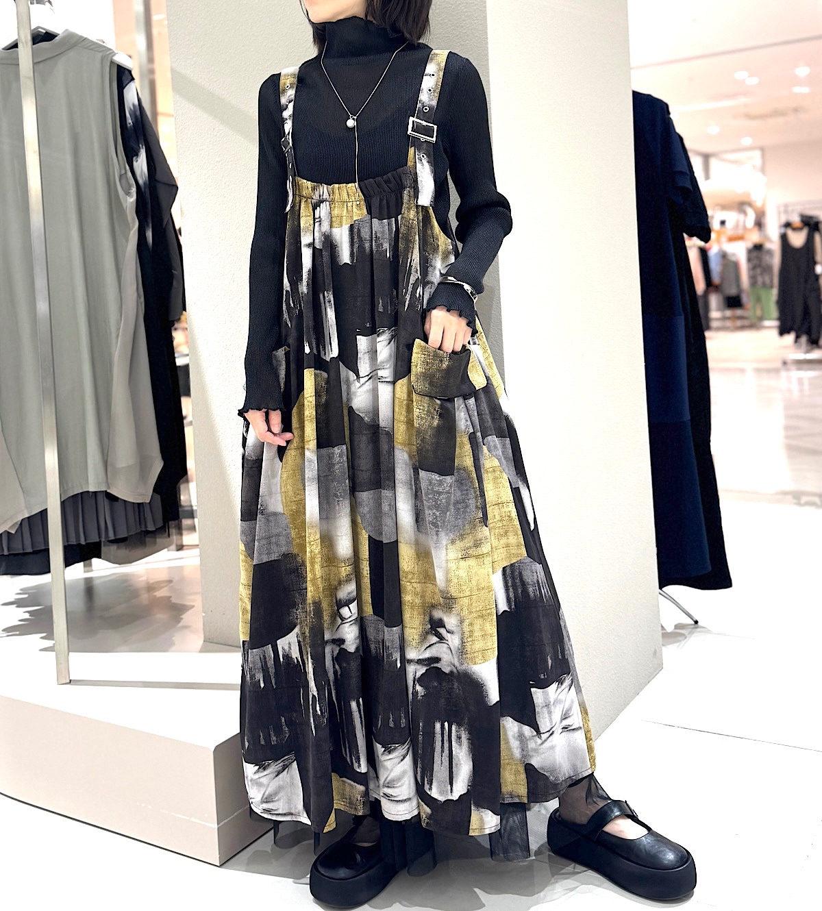 プリントジャンパースカート